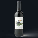 Rótulo De Garrafa De Cerveja Chá de fraldas de Folhagem Tropical RainForest Tou<br><div class="desc">Se precisar de mais alguma personalização,  por favor,  sinta-se à vontade para me enviar uma mensagem em yellowfebstudio@gmail.com.</div>