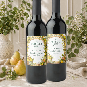 Rótulo De Garrafa De Cerveja Chá de Noiva Xadrez Verde Pera Perfeita