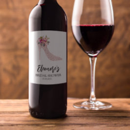 Rótulo De Garrafa De Cerveja Chá de panela Rosa de Alto Curso