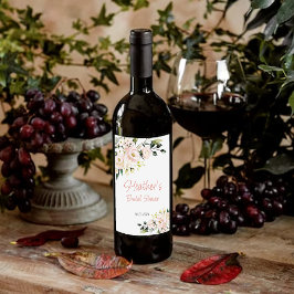 Rótulo De Garrafa De Cerveja Chá de panela RoseGold Festa de solteira