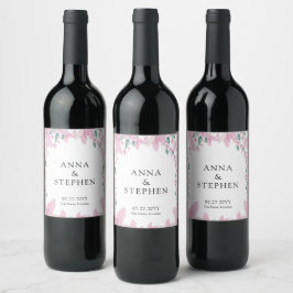 Rótulo De Garrafa De Cerveja Charming Pink Wisteria