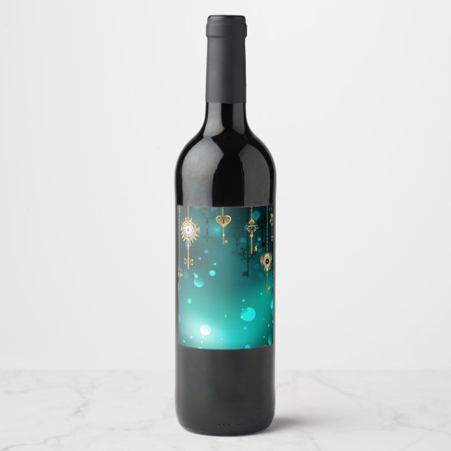 Rótulo De Garrafa De Cerveja Chaves de Esqueleto Anticas em Fundo Verde (Frente)