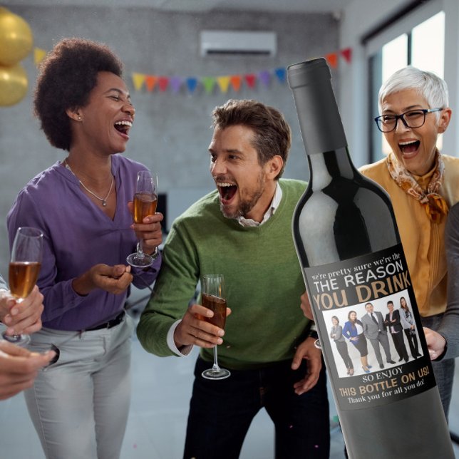 Rótulo De Garrafa De Cerveja Chefe Apreciação Foto Razões para você beber (Criador carregado)