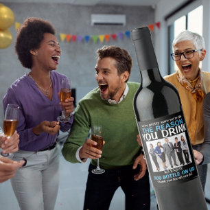 Rótulo De Garrafa De Cerveja Chefe Apreciação Foto Razões para você beber vinho