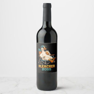 Rótulo De Garrafa De Cerveja Chefe do Banco de Ganso