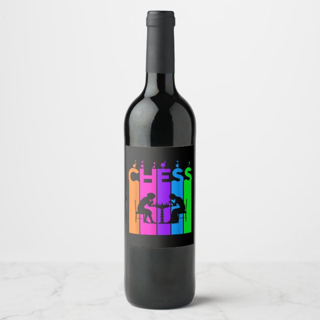 Rótulo De Garrafa De Cerveja Chess Bubble Hobby E O Esporte Dão Ideia (Frente)