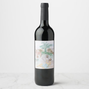 Rótulo De Garrafa De Cerveja Christian Trabalho de arte O bom samaritano