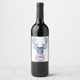 Rótulo De Garrafa De Cerveja Christmas Wine Bottle Label