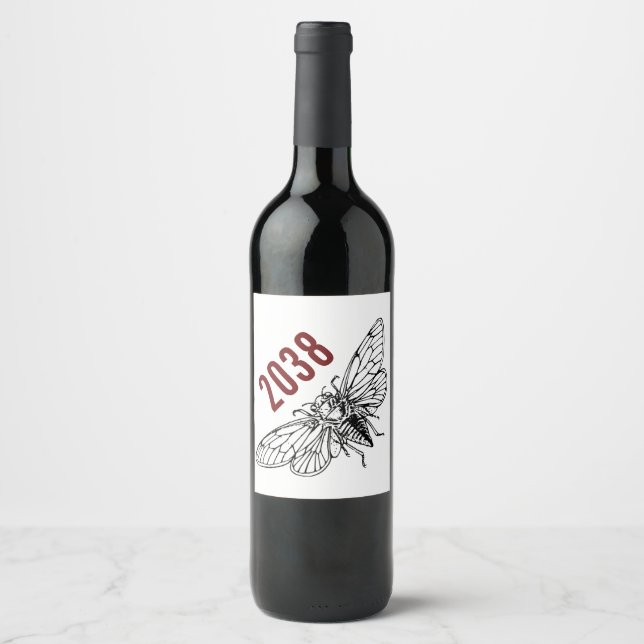 Rótulo De Garrafa De Cerveja Cicadas Rise - 2038 (Frente)