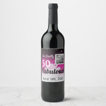 Cinquenta e fabuloso preto, rosa, branco com marga