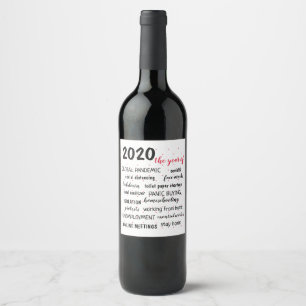 Rótulo De Garrafa De Cerveja Citações engraçadas COVID 19 2020