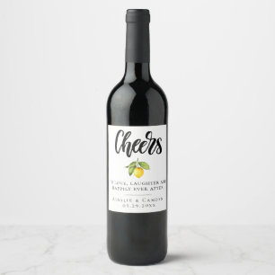 Rótulo De Garrafa De Cerveja Citrus Orchard - Rótulo de Vinho Personalizado