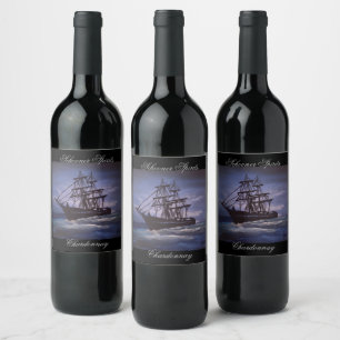 Rótulo De Garrafa De Cerveja Clipper ship