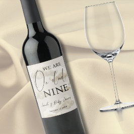 Rótulo De Garrafa De Cerveja Cloud Nine Beige Gender Neutrace Sky Chá de fralda