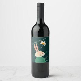 Rótulo De Garrafa De Cerveja Coelho de animação, Dia de os namorados
