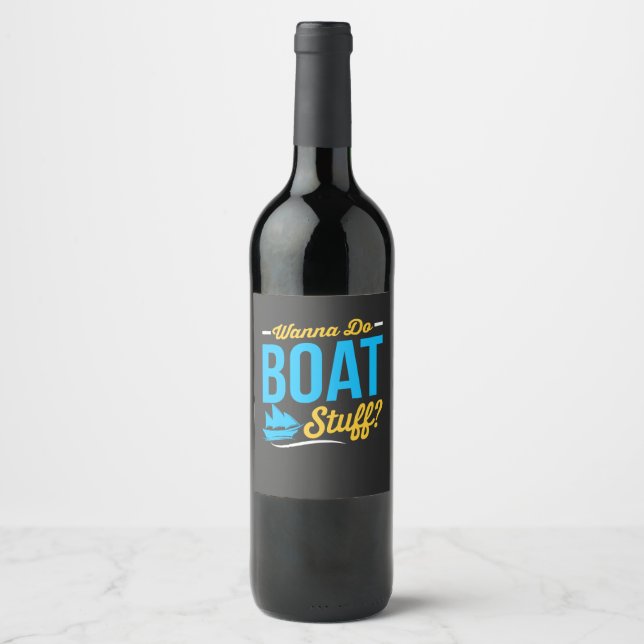 Rótulo De Garrafa De Cerveja Coisas de Barco (Frente)