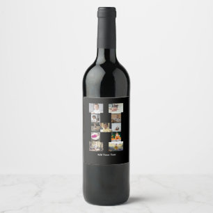 Rótulo De Garrafa De Cerveja Colagem de Fotografias design Letra H