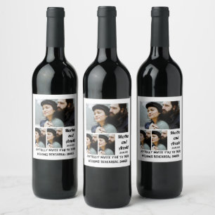 Rótulo De Garrafa De Cerveja Colagem de Fotografias personalizada do Janto de E