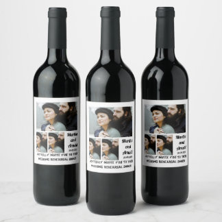 Rótulo De Garrafa De Cerveja Colagem de Fotografias personalizada do Janto de E