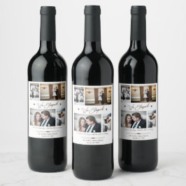 Rótulo De Garrafa De Cerveja Colagem Personalizada De Fotos Que Elogiamos Casam