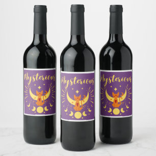Rótulo De Garrafa De Cerveja Coleção de Carimbo de Halloween "Misterioso"