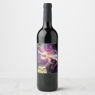 Rótulo De Garrafa De Cerveja Colisão Cósmica de Kilonova Ray Burst Pulsares Gam