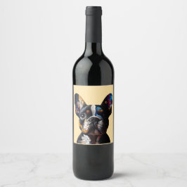 Rótulo De Garrafa De Cerveja Color Theory Frenchie