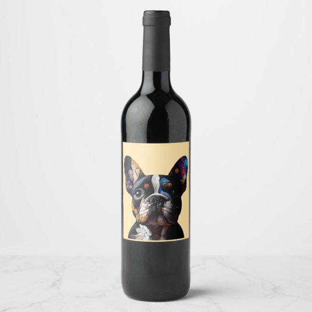 Rótulo De Garrafa De Cerveja Color Theory Frenchie (Frente)