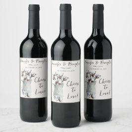 Rótulo De Garrafa De Cerveja Coloração d'água de algodão em Casamento de Pitche