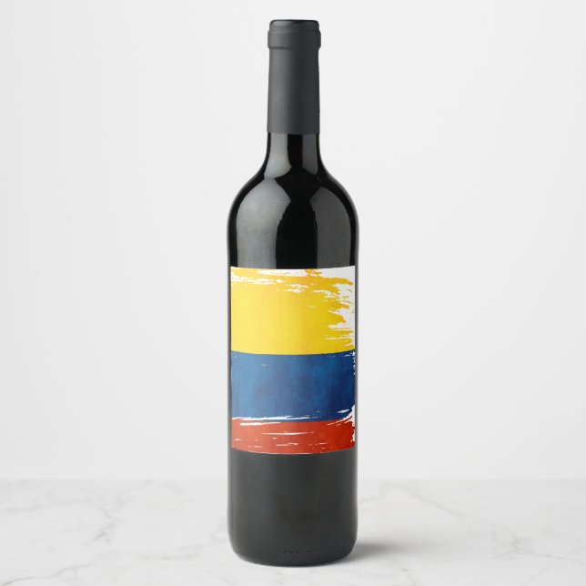 Rótulo De Garrafa De Cerveja Colores da Colômbia (Frente)
