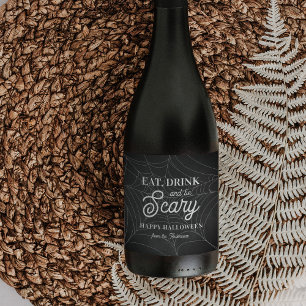 Rótulo De Garrafa De Cerveja Coma, beba e seja assustador na festa do Dia das B