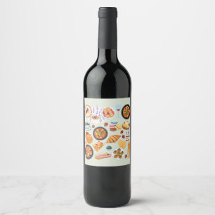 Rótulo De Garrafa De Cerveja Comida francesa