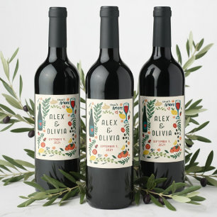 Rótulo De Garrafa De Cerveja Comida Italiana That's Amore Favor de Casamento PE