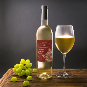 Rótulo De Garrafa De Cerveja Conforto e Joy Holly Star Personalizado