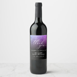 Rótulo De Garrafa De Cerveja Conjunto de casamento minimalista rosa azul claro 