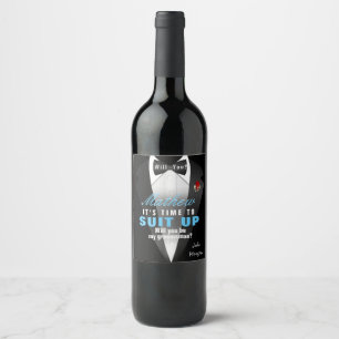 Rótulo De Garrafa De Cerveja Convite de Padrinhos de casamento Exclusivos