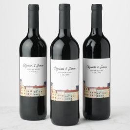 Rótulo De Garrafa De Cerveja Copenhagen Wedding Favor Personalizado