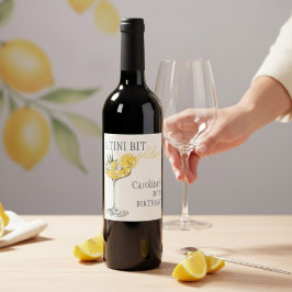 Rótulo De Garrafa De Cerveja Coquetel de limão Um tini pouco mais velho Anivers
