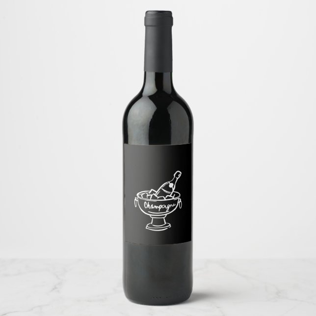 Rótulo De Garrafa De Cerveja Coquette Champagne (Frente)