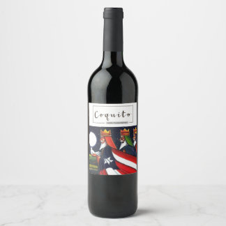 Rótulo De Garrafa De Cerveja Coquito 3 reis Porto Rico Reyes Magos