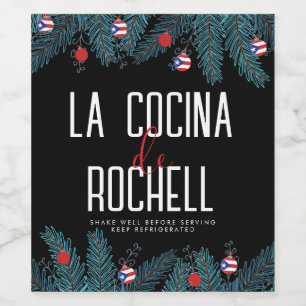 Rótulo De Garrafa De Cerveja Coquito de Natal