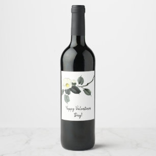 Rótulo De Garrafa De Cerveja Cor da água da camellia branca sumi e do japonês