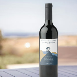 Rótulo De Garrafa De Cerveja Cor Personalizada do Script Moderno Elegante