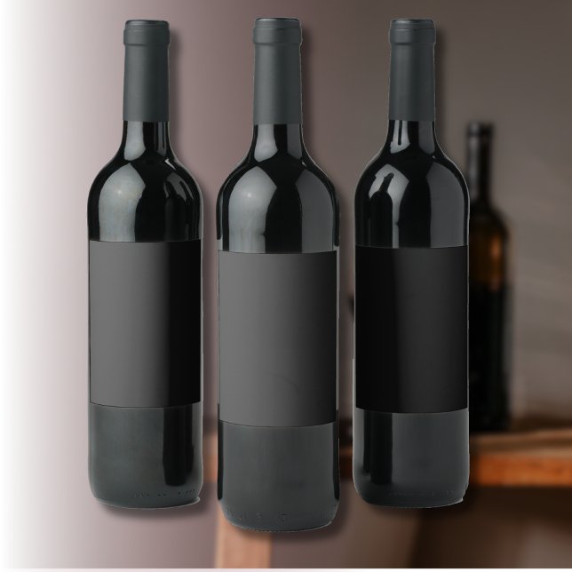 Rótulo De Garrafa De Cerveja Cor preto Onyx profissional | Elegante Clássico (Criador carregado)