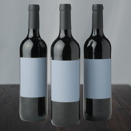 Rótulo De Garrafa De Cerveja Cor Sólido Azul Dusty