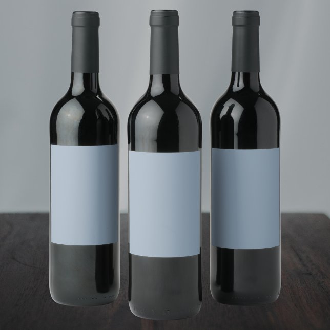 Rótulo De Garrafa De Cerveja Cor Sólido Azul Dusty (Criador carregado)