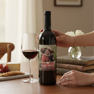 Rótulo De Garrafa De Cerveja Coração Bonita Te Ama Foto De Dia de as mães Mãe