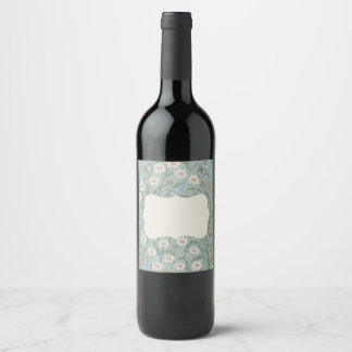 Rótulo De Garrafa De Cerveja Cottagecore Flor de Campo Vintage