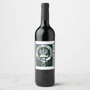 Rótulo De Garrafa De Cerveja Crachá de Crest Clã Ferguson Escocês