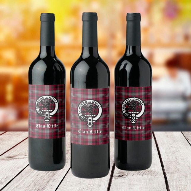 Rótulo De Garrafa De Cerveja Crachá de Pequeno Crest Clã Escocês e Personalizad (Criador carregado)